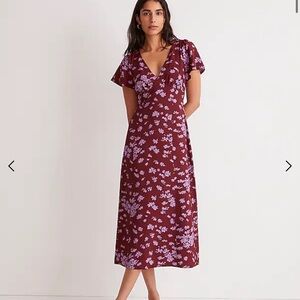 Madewell Fluttersleeve Midi Dress